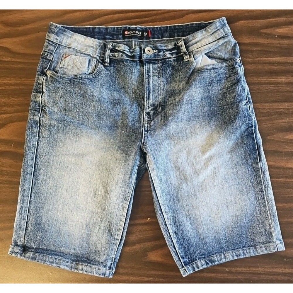 SOUTHPOLE Mens Shorts 34 Slim Faded Retro Y2K 90'S 34x10